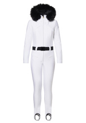Goldbergh Glisser Women's Ski Suit Faux Border White 