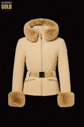 Goldbergh Prezioso Ski Jacket Faux Borde Caramello – Women’s Jacket