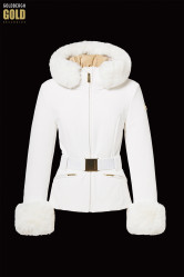 Goldbergh Prezioso Ski Jacket Faux Borde Cream – Women’s Jacket