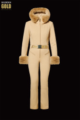 Goldbergh Vita Ski Suit Faux Border Caramello – Women’s Jumpsuit