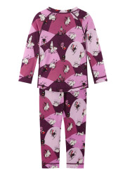 Reima Moomin Trivsam Rose pink children's functional underwear set