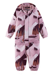 Children's winter overalls with membrane Reima Puhuri - Grey Pink