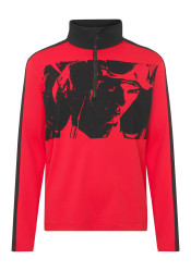 Men's sweatshirt Slim Fit Toni Sailer Luca Men First Layer Signal Red 442