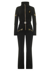 Women's trousers Toni Sailer Livi Gold Pearl W Jet Overall Black 100