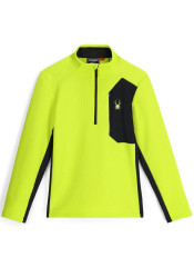 Men's sweatshirt Spyder 38A485330-LIM Bandit 1/2 Zip, Lime