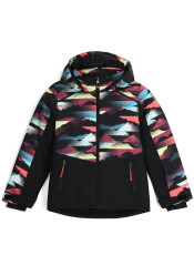 Spyder 38SJ075406-MMP Conquer Jacket, Multi Mountain Print, Kids Jacket