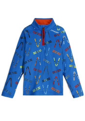 Spyder 38Y013501-CBF International 1/2 Zip Kids' Sweatshirt, Cobalt Fries
