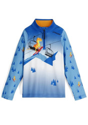 Spyder 38Y013501-CTT International 1/2 Zip Kids' Sweatshirt, Cobalt T-Rex