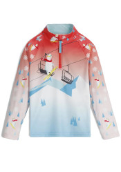 Spyder 38RR125302-CRH Reflect 1/2 Zip Kids' Sweatshirt, Coral Haze