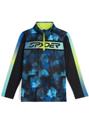 Spyder 38C013500-CBC Jacobs 1/2 Zip Kids' Sweatshirt, Cobalt Block Camo