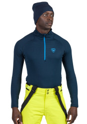 Men's sweatshirt Rossignol-BLACKSIDE FLEECE HZ-DARK NAVY