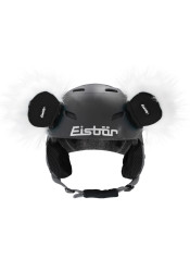 Bear Eisbär-Teddy Ears-weiß-schwarz
