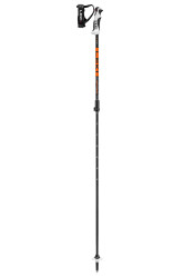 Leki Drifter Vario S downhill poles, black-dark anthracite-neonorange, 90 - 120 cm