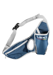 Leki Drinkbelt waist bag, dark denim-poppy red-dawn blue