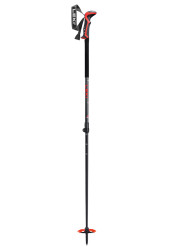 Alpine ski poles Leki Haute Route 2, dark anthracite-dark red-black, 110 - 150