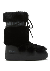 Women's snow boots Moon Boot LTRACK FAUX FUR HIGH WP-N001 BLACK