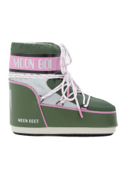 Women's snow boots Moon Boot Icon Low Space Racing-GH01 Forest Green/Silver/Pink