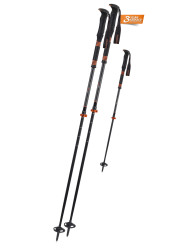 Ski poles Komperdel CARBON C2 Ultralight Black/Orange