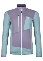 Ortovox Fleece Grid Jacket W Glacier Grey Women's Sweatshirt