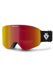 Ski goggles Hatchey FENIX black / full revo black red