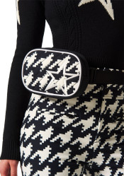 Women's bum bag - Perfect Moment Star Bum Bag With White Star Black/Snow White