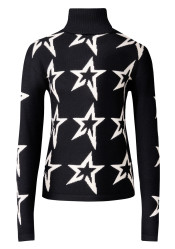 Women's sweater - Perfect Moment Star Dust Sweater Black/Snow White