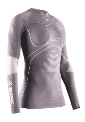 Women's T-shirt X-Bionic® Energy Accumulator 4.0 Shirt Lg Sl Wmn Dusty Lavender/Arctic White