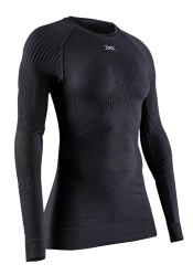 Women's T-shirt X-Bionic® Energy Accumulator 4.0 Shirt Lg Sl Wmn Opal Black/Arctic White