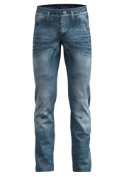 Men's Crazy Pant Super Man Print Light Jeans