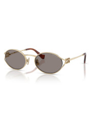Miu Miu MU 52YS ZVN80Q54 Sunglasses Pale Gold/Dark Grey