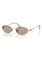 Miu Miu MU A54S 5AK20I51 Sunglasses Gold/Light Purple Brown