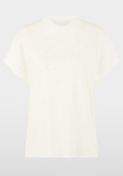 Women's T-shirt Marc Cain AC 48.23 J14 T-Shirt Off-White 110
