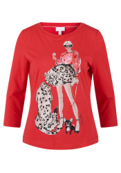 Women's T-shirt Sportalm Fiorella 250312 Coral Lava