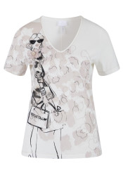Women's T-shirt Sportalm Florentine 250300 Egret (03)