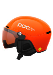 Children's ski helmet POC POCito Obex Visor Fluorescent Orange
