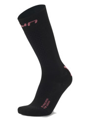 UYN W Ski One Pure Snow Socks Black/Pink B093