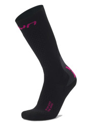 UYN W Ski One Alpine Merino Socks Black/Pink B093