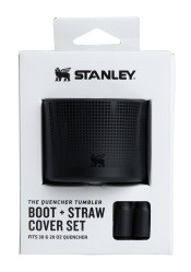 Stanley The Quencher Boot + Straw Topper 20oz/30oz Black