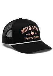 Fox W Supply Mesh Rope Trucker Black Cap