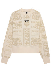 Women's Fox W Circa Flc Crew Off White Sweatshirt