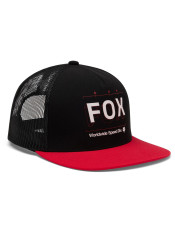Fox Image Print Snapback Trucker Black Cap