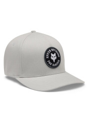 Fox Badge Flexfit Hat Light Grey