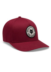 Fox Badge Flexfit Hat Cabernet