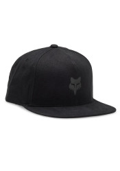 Fox Fox Head Snapback Hat Black/Charcoal