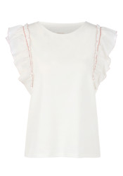 Women´s top Marc Cain AC 48.63 J15 T-Shirt Off-White 110