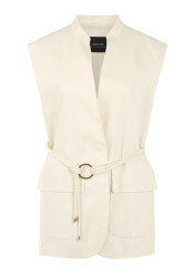 Marc Cain AC 37.04 W70 Waistcoat Bright Ecru 112
