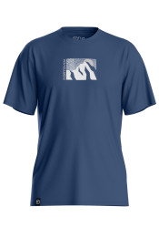 Ortovox 120 Cool Tec Mtn Sun T-shirt M Blue Nunatak