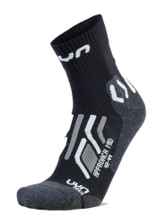Women's socks UYN Woman Trekking Approach Mid Socks Black/Grey B052