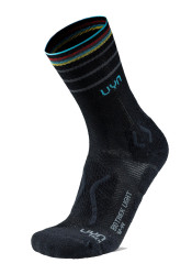 Women's socks UYN Woman Biotrek Light Socks Black/Turquoise B116