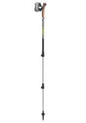 Trekking poles Leki Traveler Alu, black-silvergray-neonyellow, 90 - 130 cm
